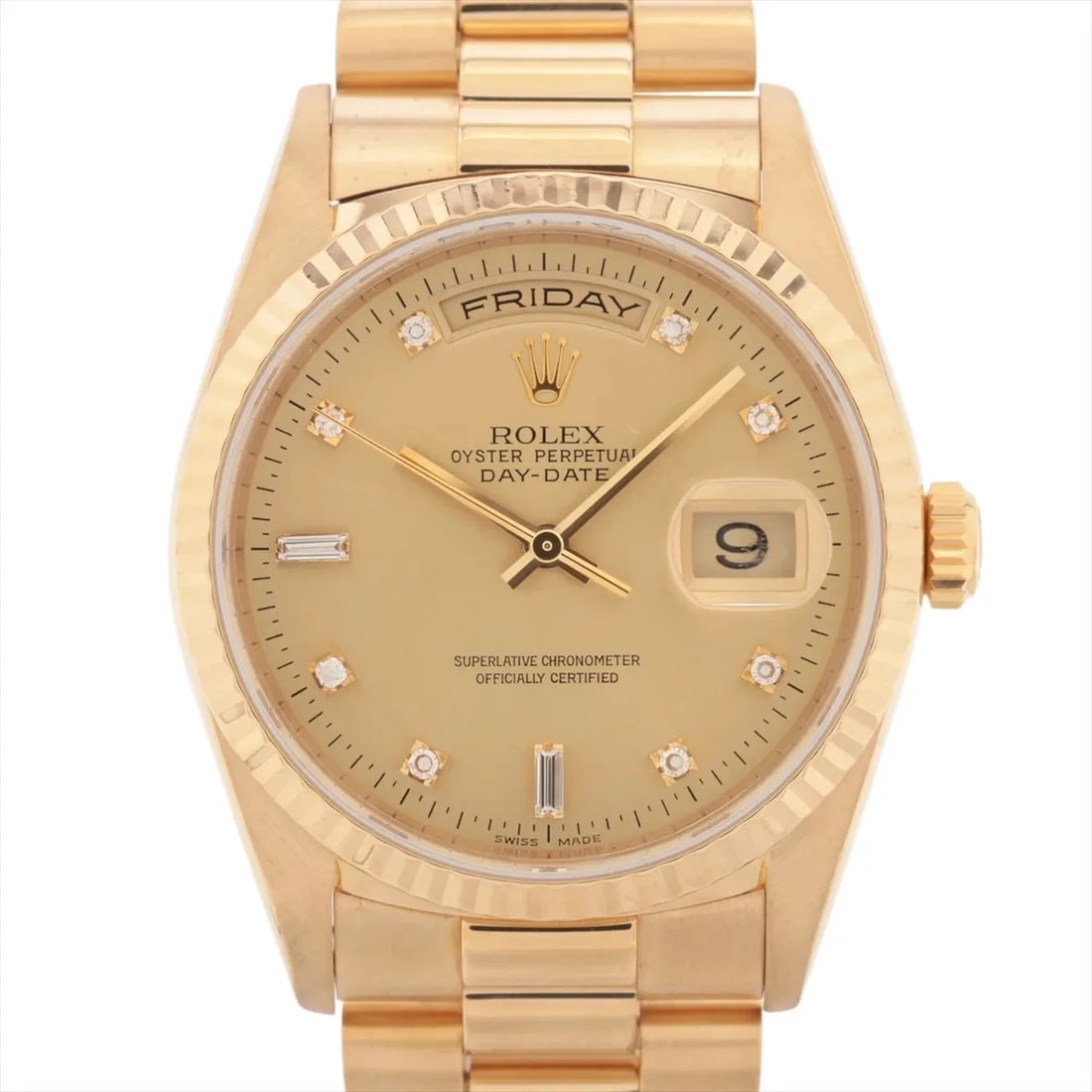 ROLEX DAY-DATE YG CHAMPAGNE-FACE, WATCH (1 of 4)