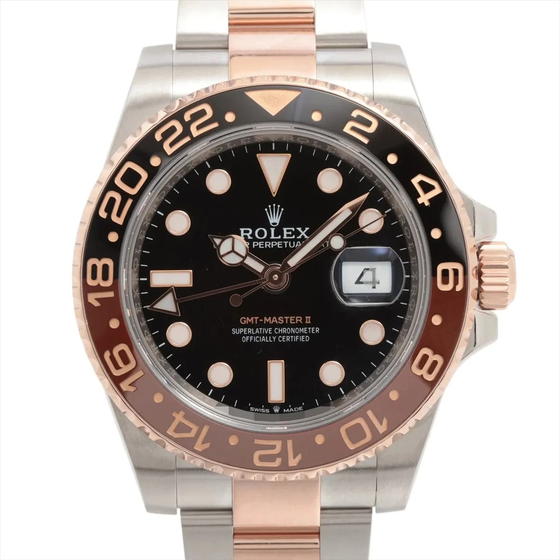 ROLEX GMT MASTER II PG?SS BLACK DIAL, WATCH: Rolex GMT Master II PG?SS black dial, Watch Brand: Rolex Type/Style: Wristwatch Material: PG?SS Color: black dial Size: Case:W1.6 x H1.6inch / W40 x H40 Circumference of Wrist:7.1inch / 18 Accesso