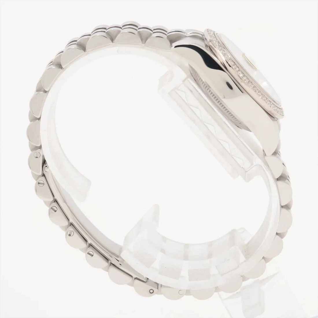 ROLEX DATEJUST SS?WG WHITE SHELL DIAL, WATCH - 3