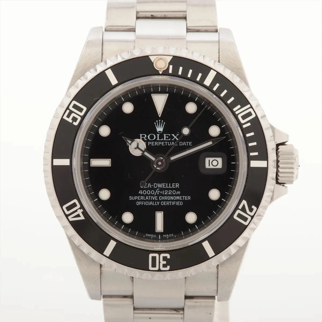 ROLEX SEA-DWELLER SS BLACK DIAL, WATCH: Rolex Sea-Dweller SS black dial, Watch Brand: Rolex Type/Style: Wristwatch Material: SS Color: black dial Size: Case:W1.6 x H1.6inch / W40 x H40 Circumference of Wrist:5.3inch / 13.5 Accessories:
