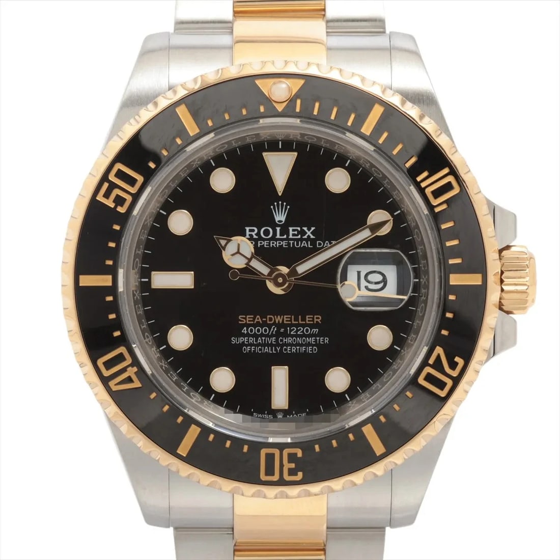 ROLEX SEA-DWELLER SS?YG BLACK DIAL, WATCH: Rolex Sea-Dweller SS?YG black dial, Watch Brand: Rolex Type/Style: Wristwatch Material: SS?YG Color: black dial Size: Case:W1.6 x H1.6inch / W43 x H43 Circumference of Wrist:8.3inch / 21 Accessories:
