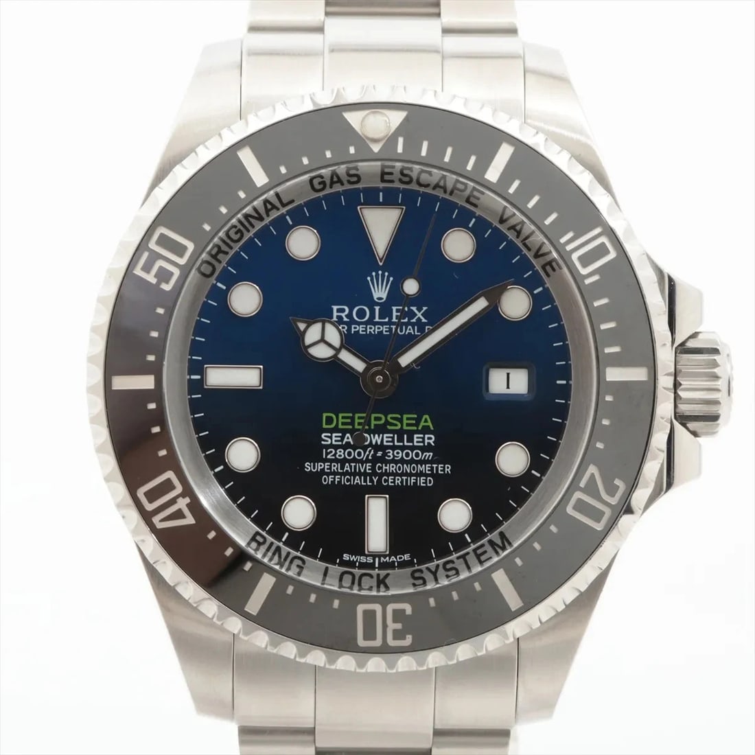 ROLEX SEA-DWELLER DEEP SEA SS D BLUE DIAL, WATCH: Rolex Sea-Dweller Deep Sea SS D blue dial, Watch Brand: Rolex Type/Style: Wristwatch Material: SS Color: blue dial Size: Case:W1.6 x H1.6inch / W44 x H44 Circumference of Wrist:6.7inch / 17