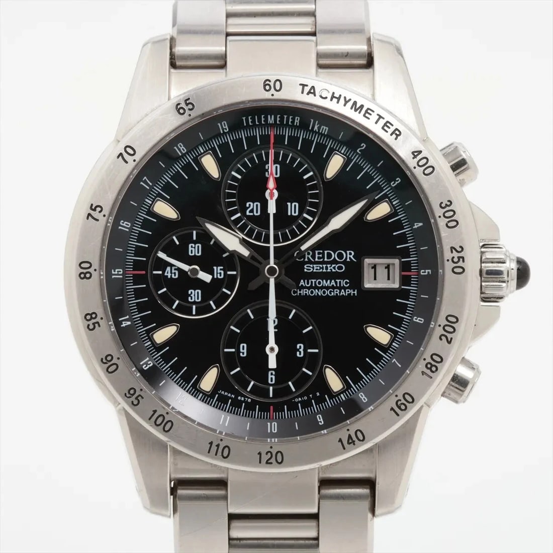 SEIKO CREDOR PHOENIX SS BLACK DIAL, WATCH: Seiko Credor Phoenix SS black dial, Watch Brand: Seiko Type/Style: Wristwatch Material: SS Color: black dial Size: Case:W1.2 x H1.2inch / W39 x H39 Circumference of Wrist:6.9inch / 17.5 Accessorie