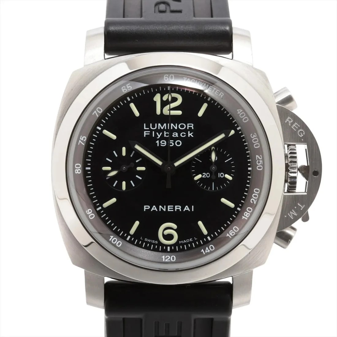 PANERAI LUMINOR SS & RUBBER BLACK DIAL, WATCH (1 of 4)