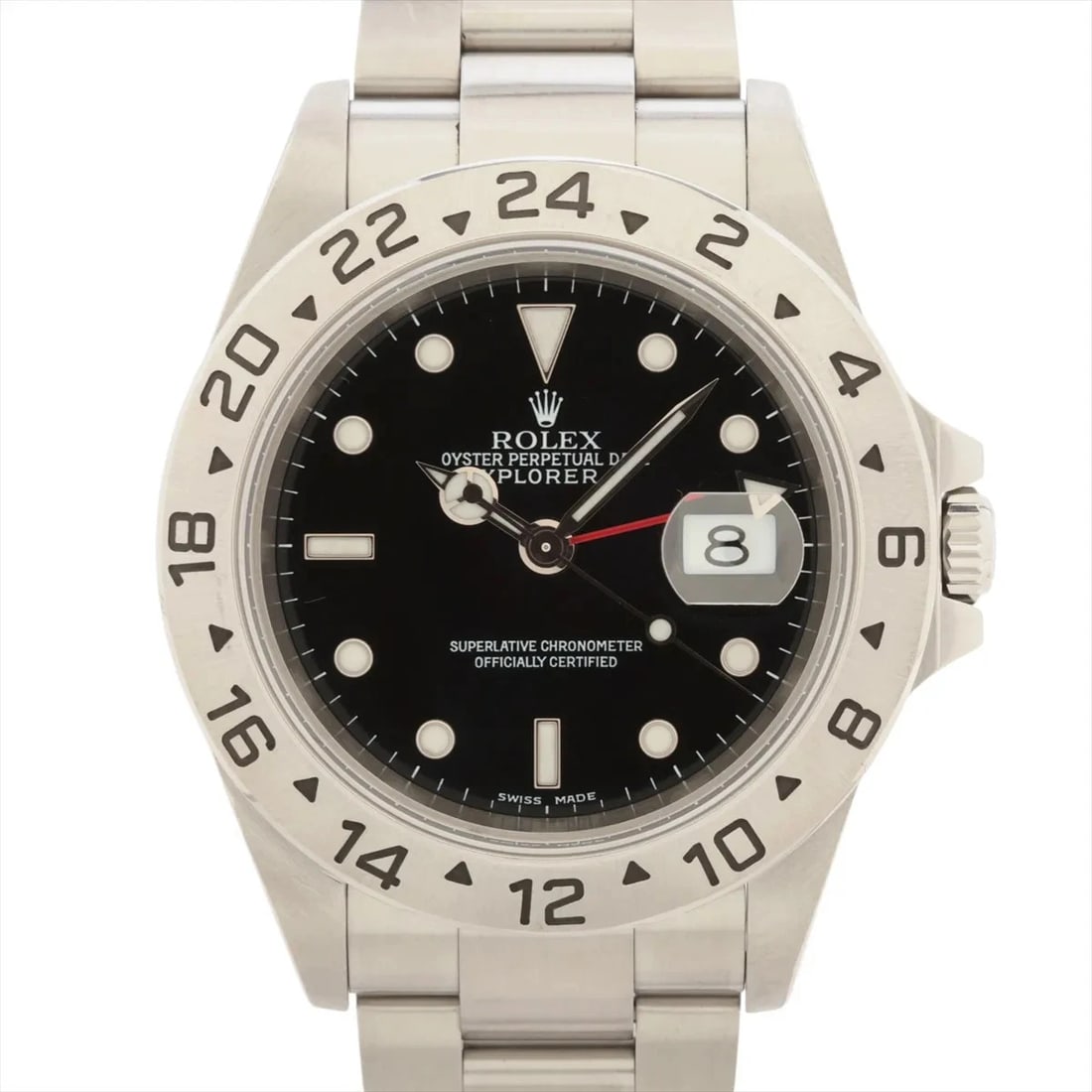 ROLEX EXPLORER II SS BLACK DIAL, WATCH: Rolex Explorer II SS black dial, Watch Brand: Rolex Type/Style: Wristwatch Material: SS Color: black dial Size: Case:W1.6 x H1.6inch / W40 x H40 Circumference of Wrist:39.4inch / 100 Accessories: