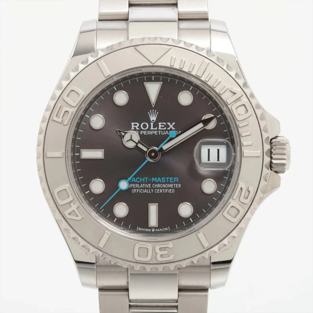 ROLEX YACHT-MASTER PT?SS SLATE DIAL, WATCH: Rolex Yacht-Master PT?SS Slate dial, Watch Brand: Rolex Type/Style: Wristwatch Material: PT?SS Color: slate Size: Case:W1.2 x H1.2inch / W37 x H37 Circumference of Wrist:6.9inch / 17.5 Accessories