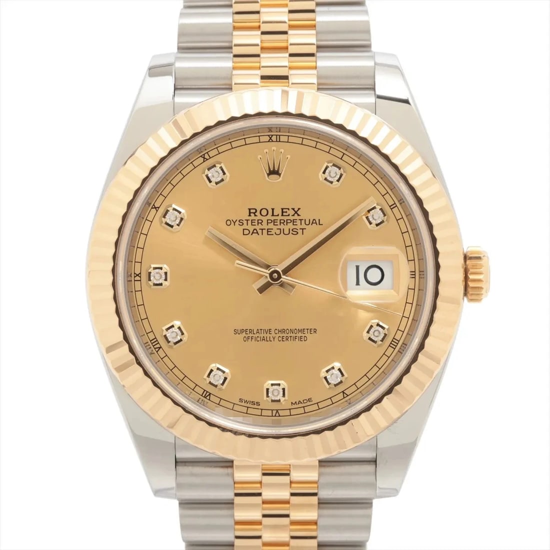 ROLEX DATEJUST SS?YG CHAMPAGNE-FACE, WATCH (1 of 4)