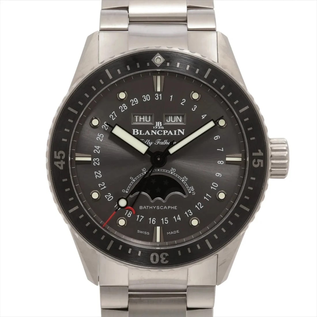 BLANCPAIN FIFTY FATHOMS BACHISKAHL TI GRAY-FACE, WATCH (1 of 4)