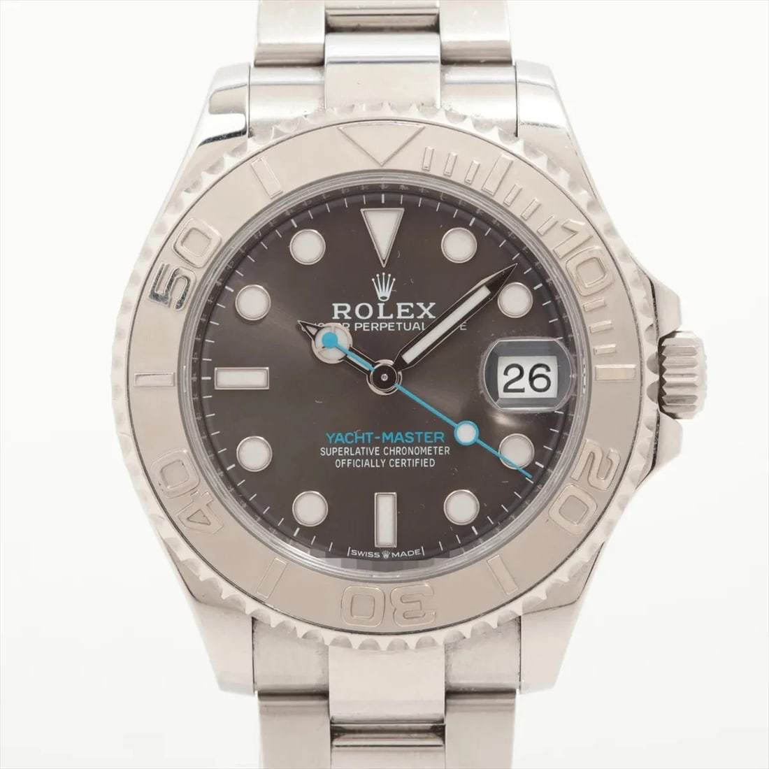 ROLEX YACHT-MASTER PT?SS SLATE DIAL, WATCH: Rolex Yacht-Master PT?SS Slate dial, Watch Brand: Rolex Type/Style: Wristwatch Material: PT?SS Color: Slate dial Size: Case:W1.2 x H1.2inch / W37 x H37 Circumference of Wrist:6.9inch / 17.5