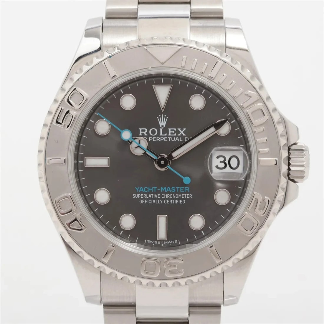 ROLEX YACHT-MASTER PT?SS SLATE DIAL, WATCH: Rolex Yacht-Master PT?SS Slate dial, Watch Brand: Rolex Type/Style: Wristwatch Material: PT?SS Color: Slate dial Size: Case:W1.2 x H1.2inch / W37 x H37 Circumference of Wrist:6.7inch / 17 Accessor
