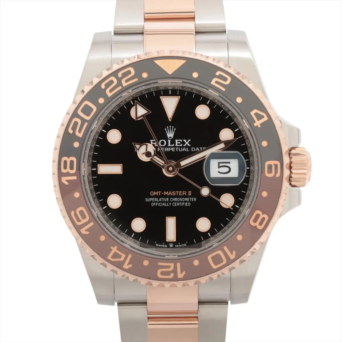 ROLEX GMT MASTER II PG?SS BLACK DIAL, WATCH: Rolex GMT Master II PG?SS black dial, Watch Brand: Rolex Type/Style: Wristwatch Material: PG?SS Color: black dial Size: Case:W1.6 x H1.6inch / W40 x H40 Circumference of Wrist:7.5inch / 19 Accesso
