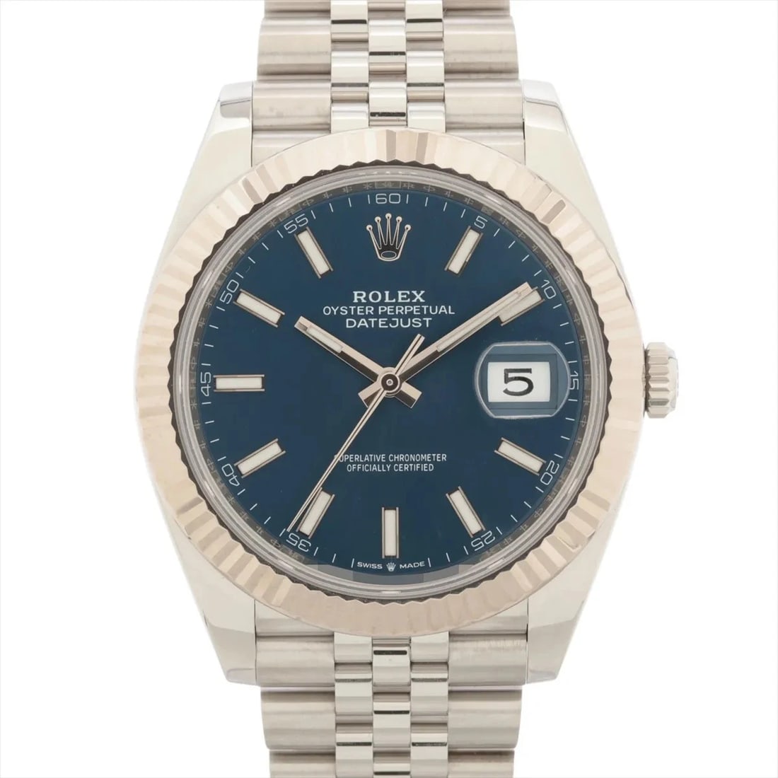 ROLEX DATEJUST SS?WG BRIGHT BLUE DIAL, WATCH: Rolex Datejust SS?WG bright blue dial, Watch Brand: Rolex Type/Style: Wristwatch Material: SS?WG Color: bright blue dial Size: Case:W1.6 x H1.6inch / W41 x H41 Circumference of Wrist:7.7inch / 19.5