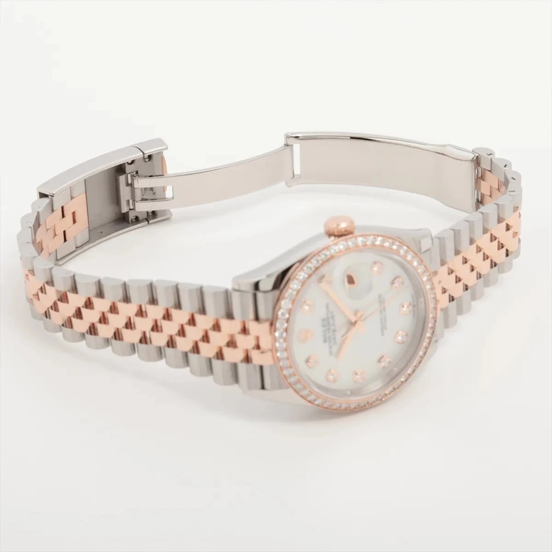 ROLEX DATEJUST PG?SS WHITE SHELL DIAL, WATCH - 4