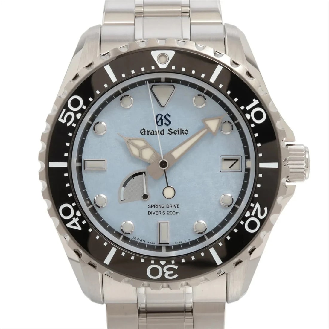 GRAND SEIKO SPORTS COLLECTION SPRING DIVERS WAKO LIMITED SS BLACK DIAL, WATCH: Grand Seiko Sports collection Spring Divers Wako limited SS black dial, Watch Brand: Grand Seiko Type/Style: Wristwatch Material: SS Color: ice blue Size: Case:W1.6 x H1.6inch / W44 x H44
