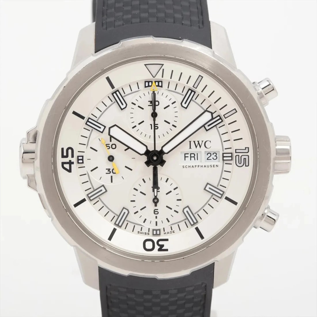 IWC AQUATIMER SS & RUBBER WHITE DIAL, WATCH (1 of 2)