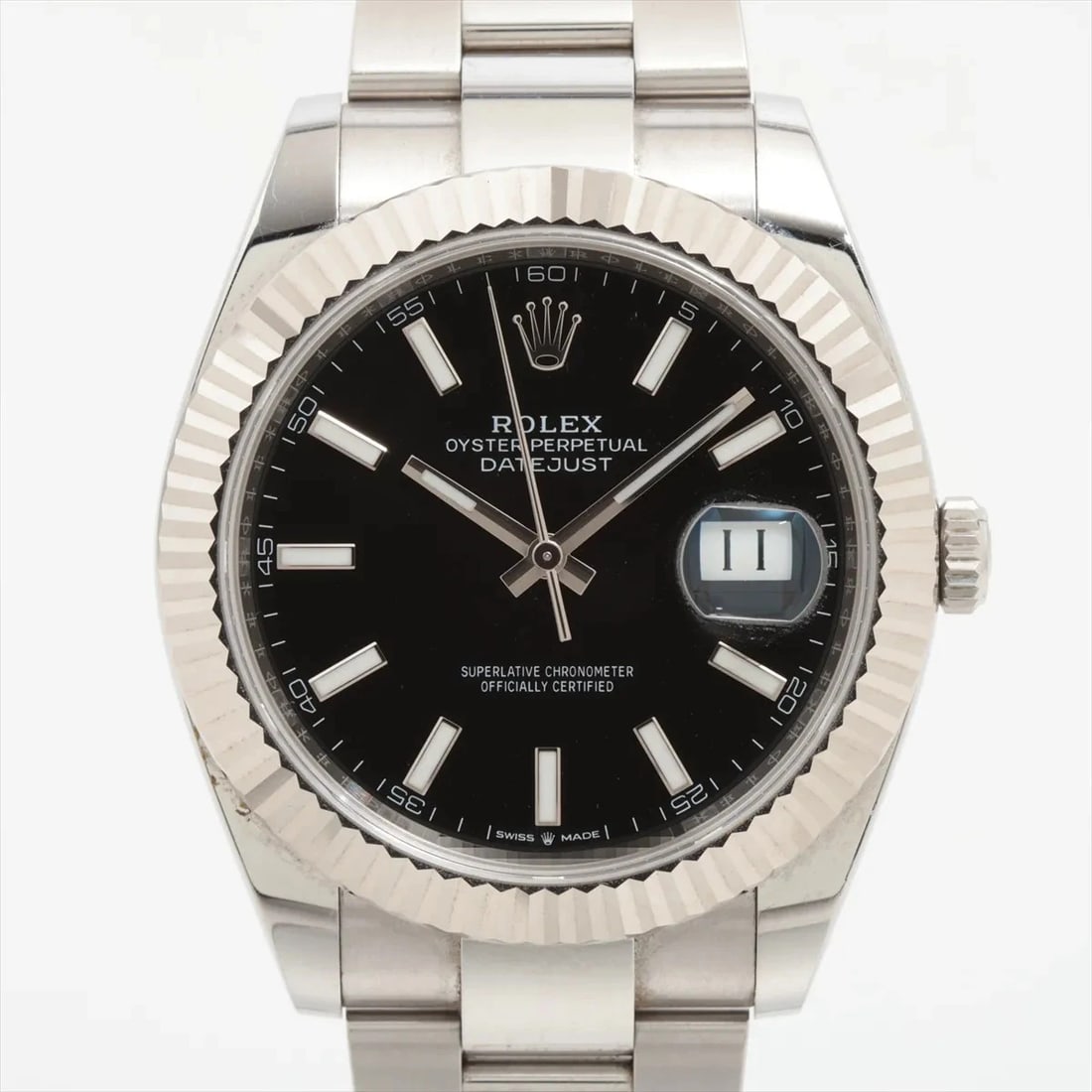 ROLEX DATEJUST SS?WG BRIGHT BLACK DIAL, WATCH: Rolex Datejust SS?WG bright black dial, Watch Brand: Rolex Type/Style: Wristwatch Material: SS?WG Color: bright black dial Size: Case:W1.6 x H1.6inch / W41 x H41 Circumference of Wrist:7.1inch / 18