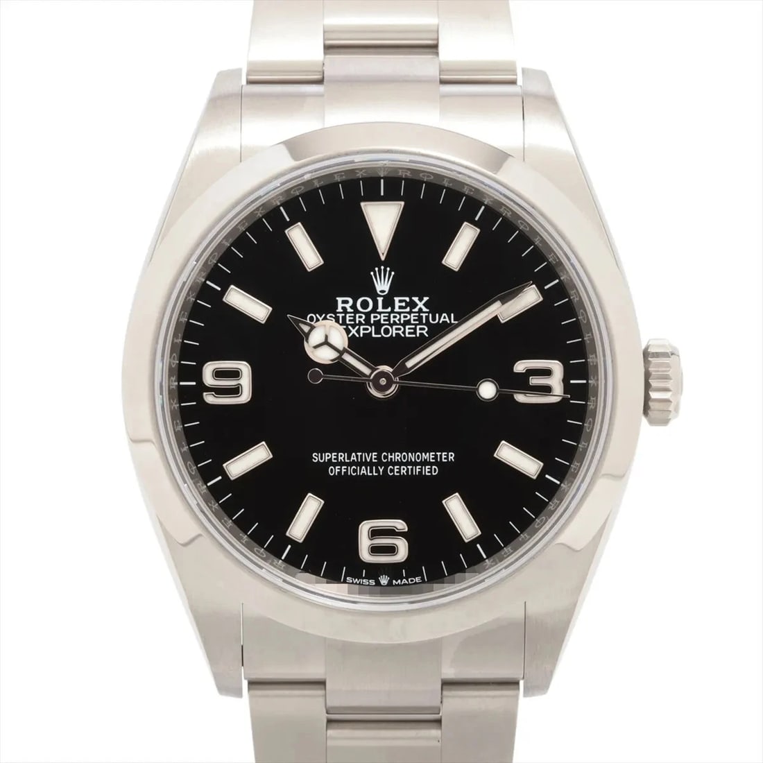ROLEX EXPLORER SS BLACK DIAL, WATCH: Rolex EXPLORER SS black dial, Watch Brand: Rolex Type/Style: Wristwatch Material: SS Color: black dial Size: Case:W1.2 x H1.2inch / W36 x H36 Circumference of Wrist:6.9inch / 17.5 Accessories: Non