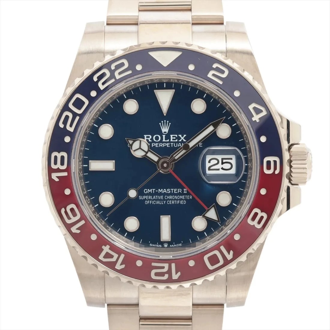 ROLEX GMT MASTER II WG BLUE DIAL, WATCH (1 of 4)