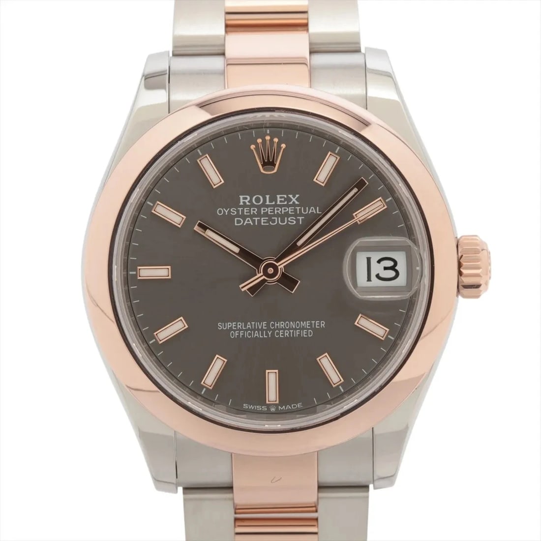 ROLEX DATEJUST PG?SS GRAY-FACE, WATCH: Rolex Datejust PG?SS Gray-Face, Watch Brand: Rolex Type/Style: Wristwatch Material: PG?SS Color: Gray-Face Size: Case:W1.2 x H1.2inch / W31 x H31 Circumference of Wrist:6.7inch / 17 Accessories: None