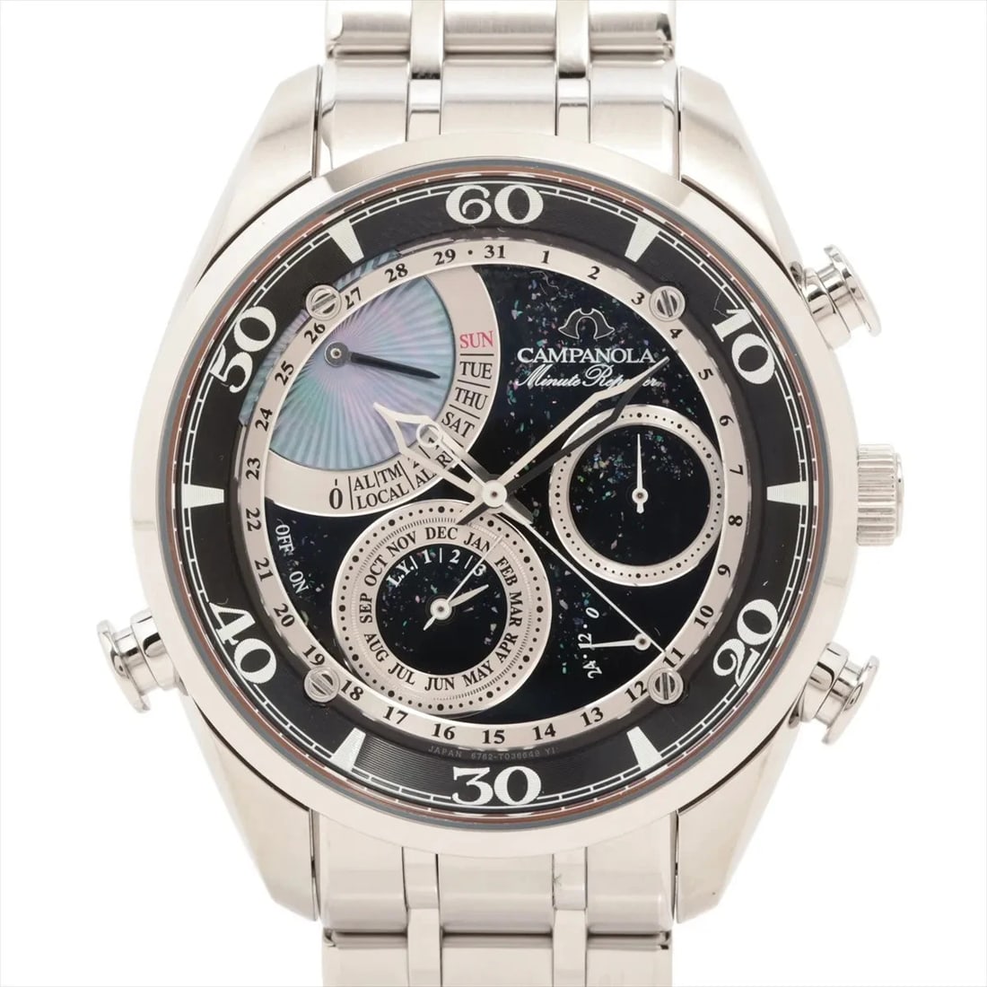 CITIZEN CAMPANOLA MINUTE REPEATER SHITSUKUKU SS BLACK DIAL, WATCH (1 of 4)