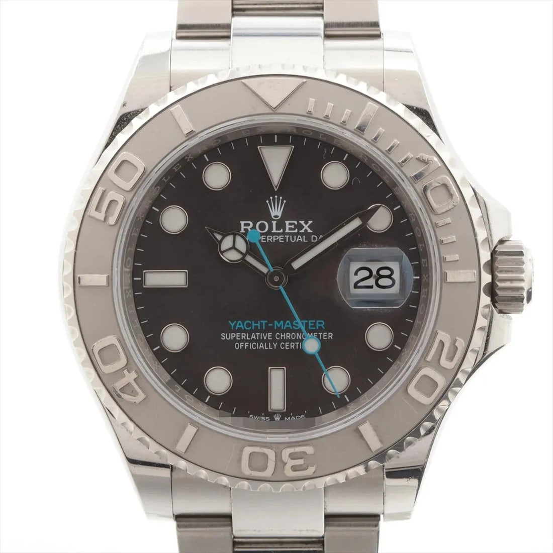 ROLEX YACHT-MASTER PT?SS SLATE DIAL, WATCH: Rolex Yacht-Master PT?SS Slate dial, Watch Brand: Rolex Type/Style: Wristwatch Material: PT?SS Color: slate dial Size: Case:W1.6 x H1.6inch / W40 x H40 Circumference of Wrist:7.5inch / 19 Accessor
