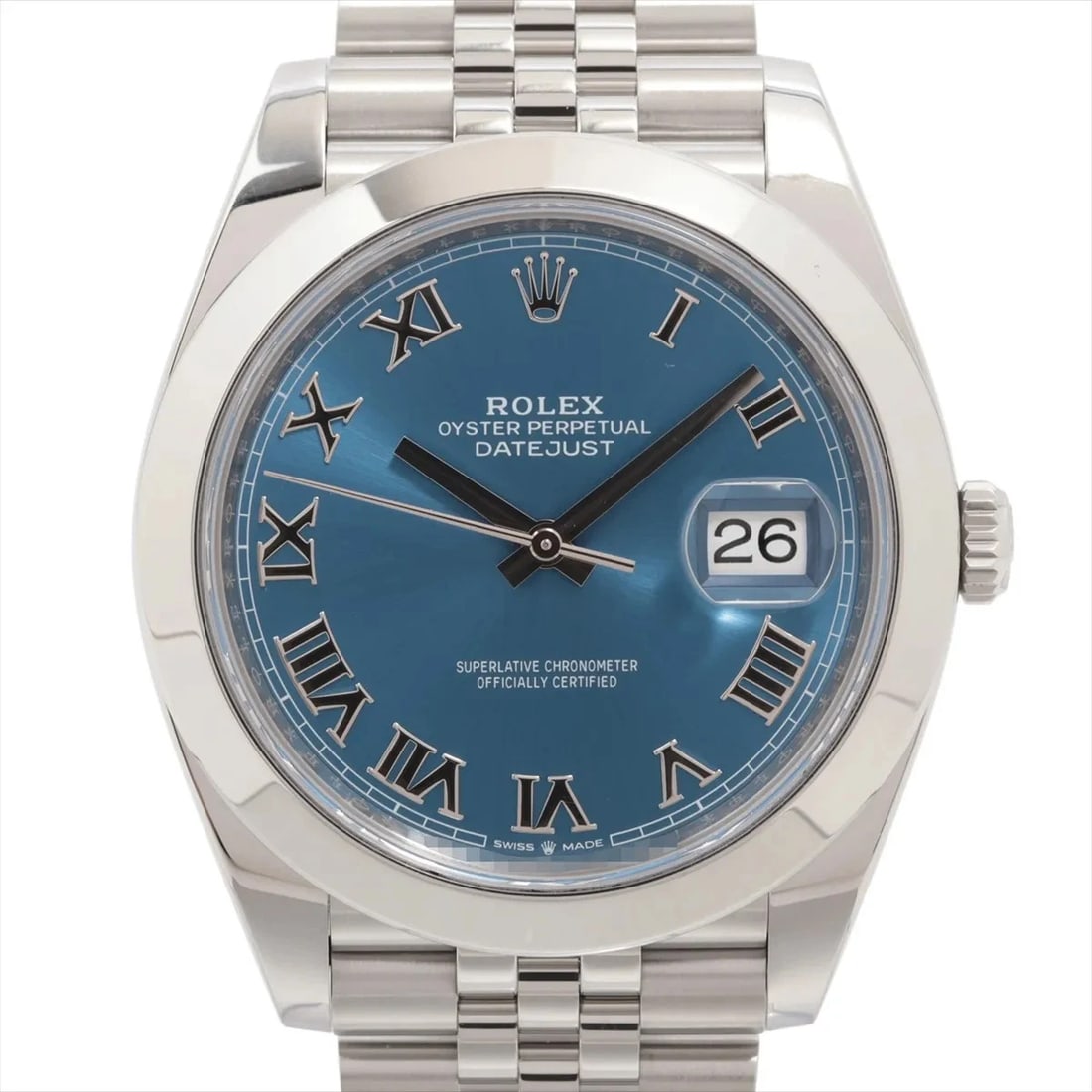 ROLEX DATEJUST SS AZZURRO BLUE DIAL, WATCH: Rolex Datejust SS Azzurro blue dial, Watch Brand: Rolex Type/Style: Wristwatch Material: SS Color: blue dial Size: Case:W1.6 x H1.6inch / W41 x H41 Circumference of Wrist:7.5inch / 19 Accessories:
