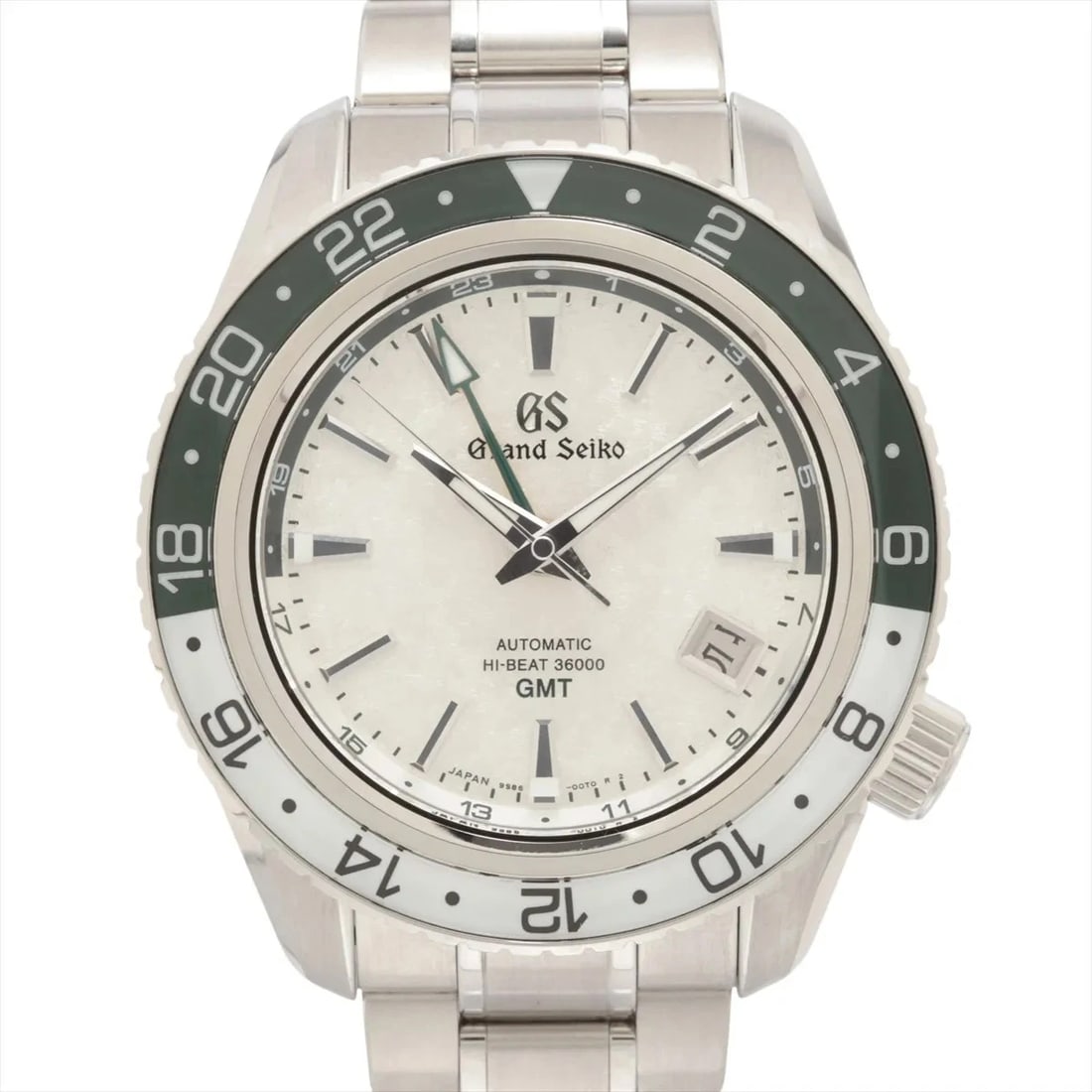 GRAND SEIKO HI-BEAT GMT SNOW RIVER SS BLACK DIAL, WATCH (1 of 4)
