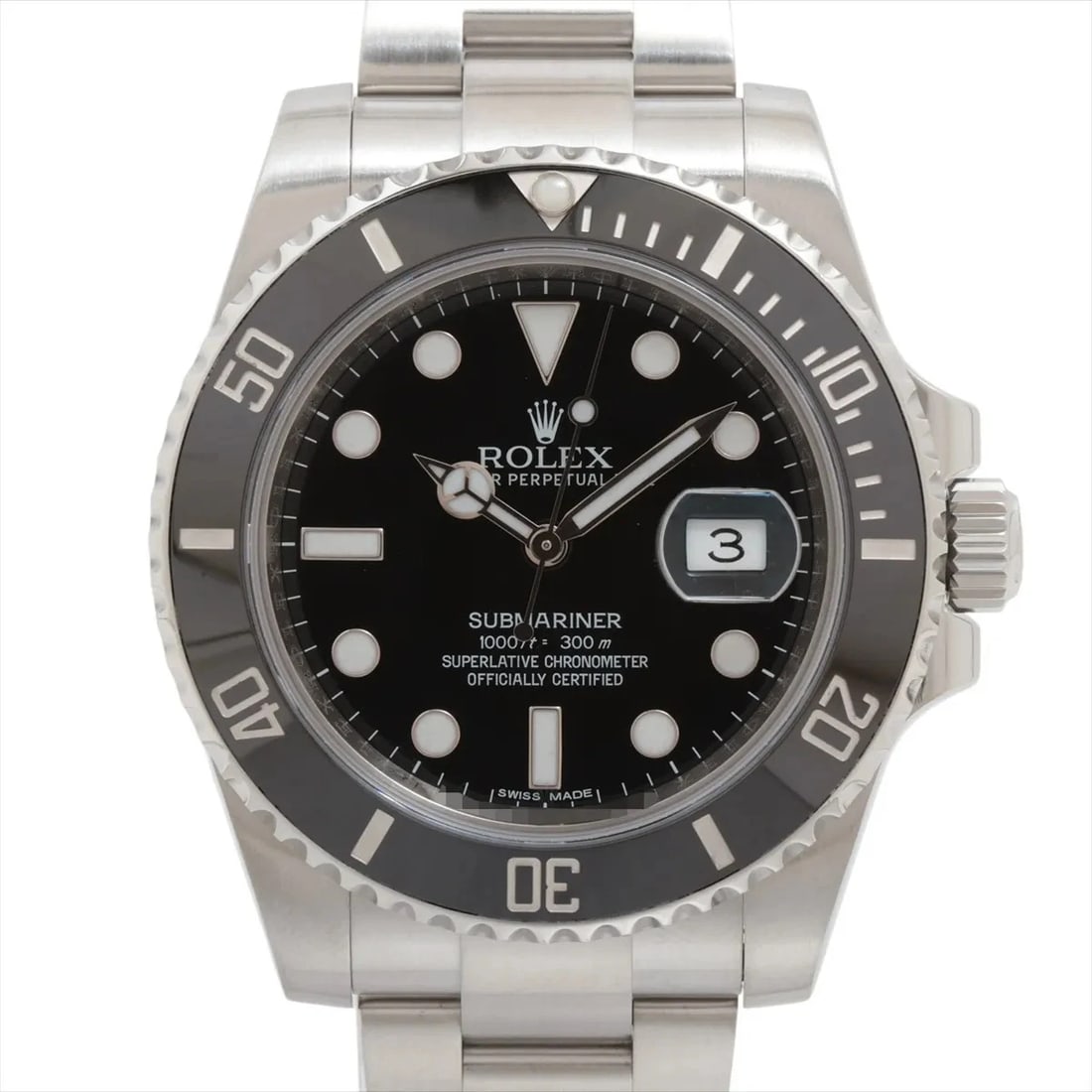 ROLEX SUBMARINER SS BLACK DIAL, WATCH: Rolex Submariner SS black dial, Watch Brand: Rolex Type/Style: Wristwatch Material: SS Color: black dial Size: Case:W1.6 x H1.6inch / W40 x H40 Circumference of Wrist:7.3inch / 18.5 Accessories: None