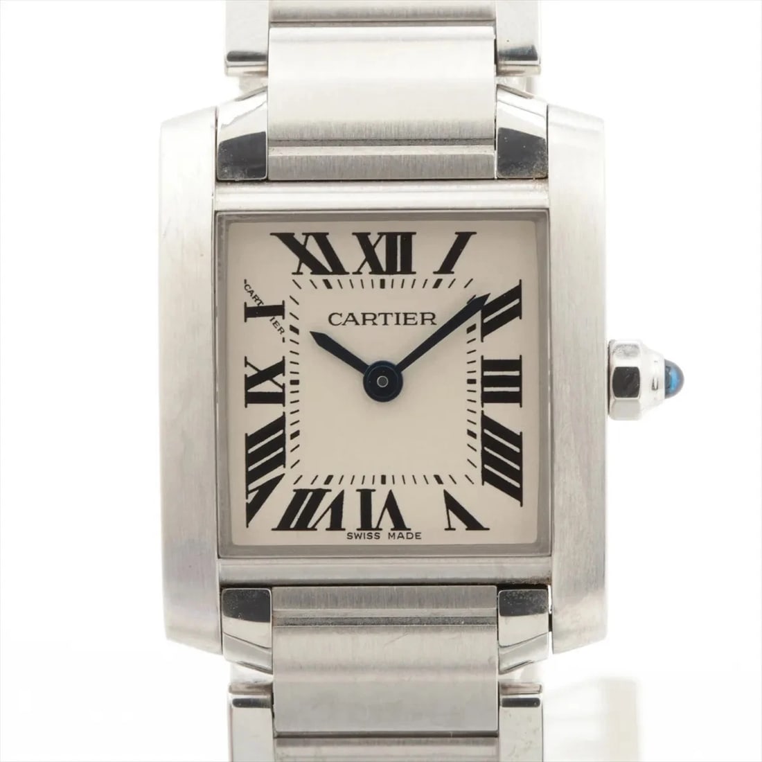 CARTIER TANK FRANCAISE SS IVORY-FACE, WATCH (1 of 2)