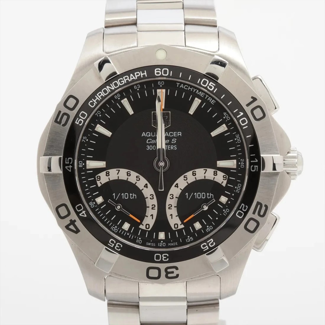 TAG HEUER AQUA RACER SS BLACK DIAL, WATCH: TAG Heuer Aqua Racer SS black dial, Watch Brand: TAG Heuer Type/Style: Wristwatch Material: SS Color: black dial Size: Case:W1.6 x H1.6inch / W41 x H41 Circumference of Wrist:7.3inch / 18.5 Access
