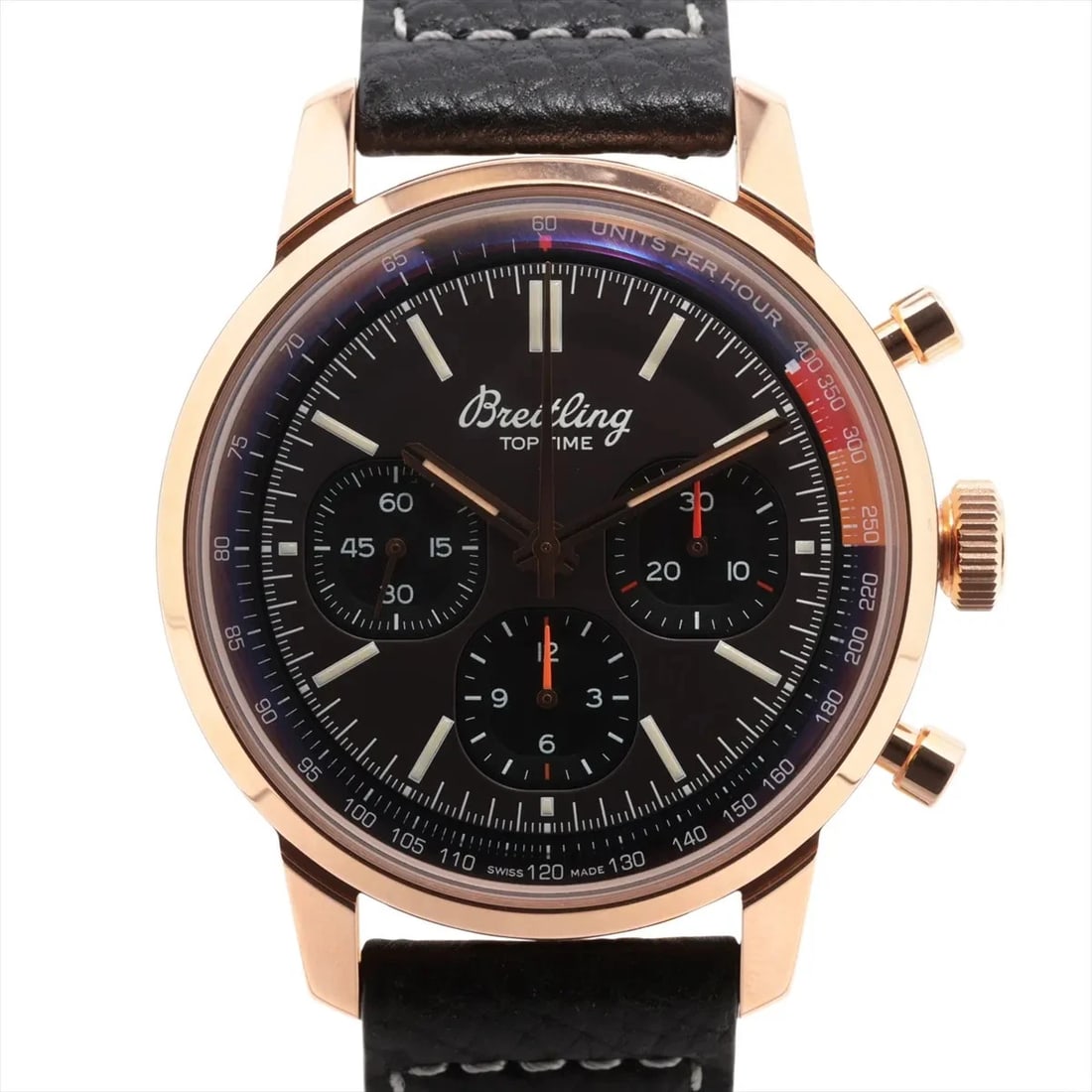 BREITLING TOP TIME B01 RG X LEATHER BROWN-FACE, WATCH (1 of 3)
