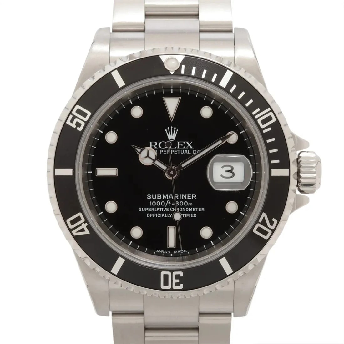 ROLEX SUBMARINER SS BLACK DIAL, WATCH: Rolex Submariner SS black dial, Watch Brand: Rolex Type/Style: Wristwatch Material: SS Color: black dial Size: Case:W1.6 x H1.6inch / W40 x H40 Circumference of Wrist:7.3inch / 18.5 Accessories: None