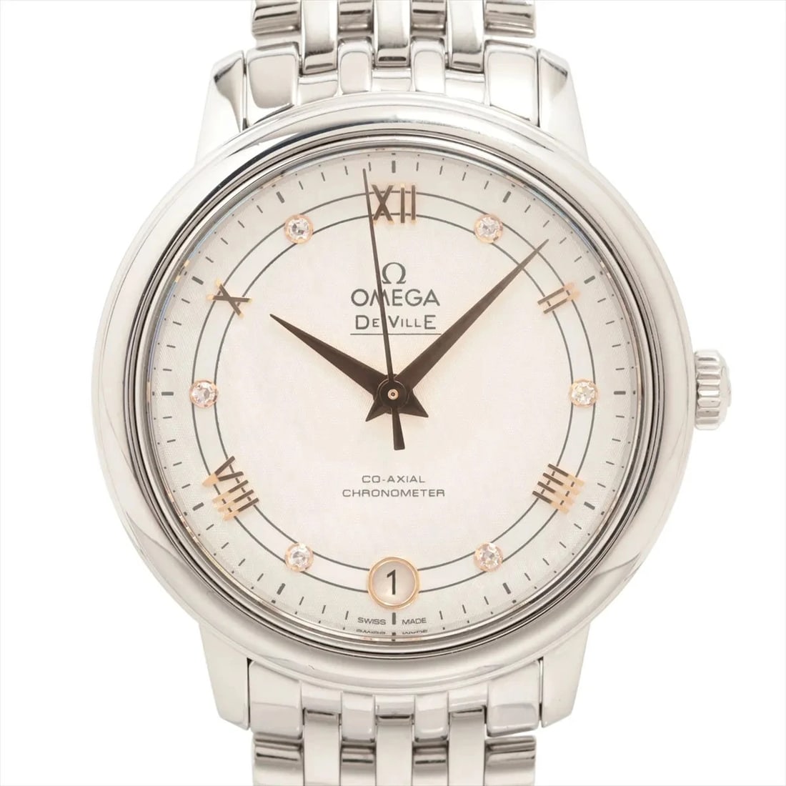 OMEGA DEVIL PRESTIGE SS SILVER-FACE, WATCH: Omega Devil Prestige SS Silver-Face, Watch Brand: Omega Type/Style: Wristwatch Material: SS Color: Silver-Fa Size: Case:W1.2 x H1.2inch / W32.7 x H32.7 Circumference of Wrist:5.5inch / 14 Accessor