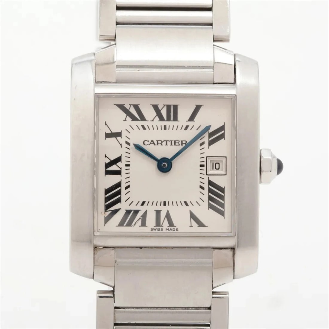 CARTIER TANK FRANCAISE SS IVORY-FACE, WATCH (1 of 4)