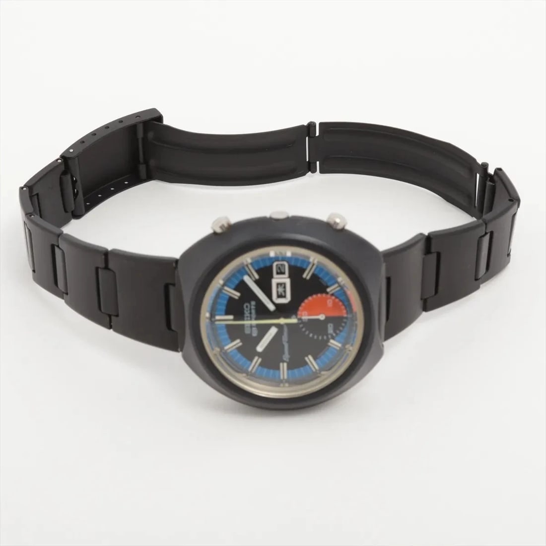 SEIKO SPEED TIMER SS BLACK DIAL, WATCH - 4
