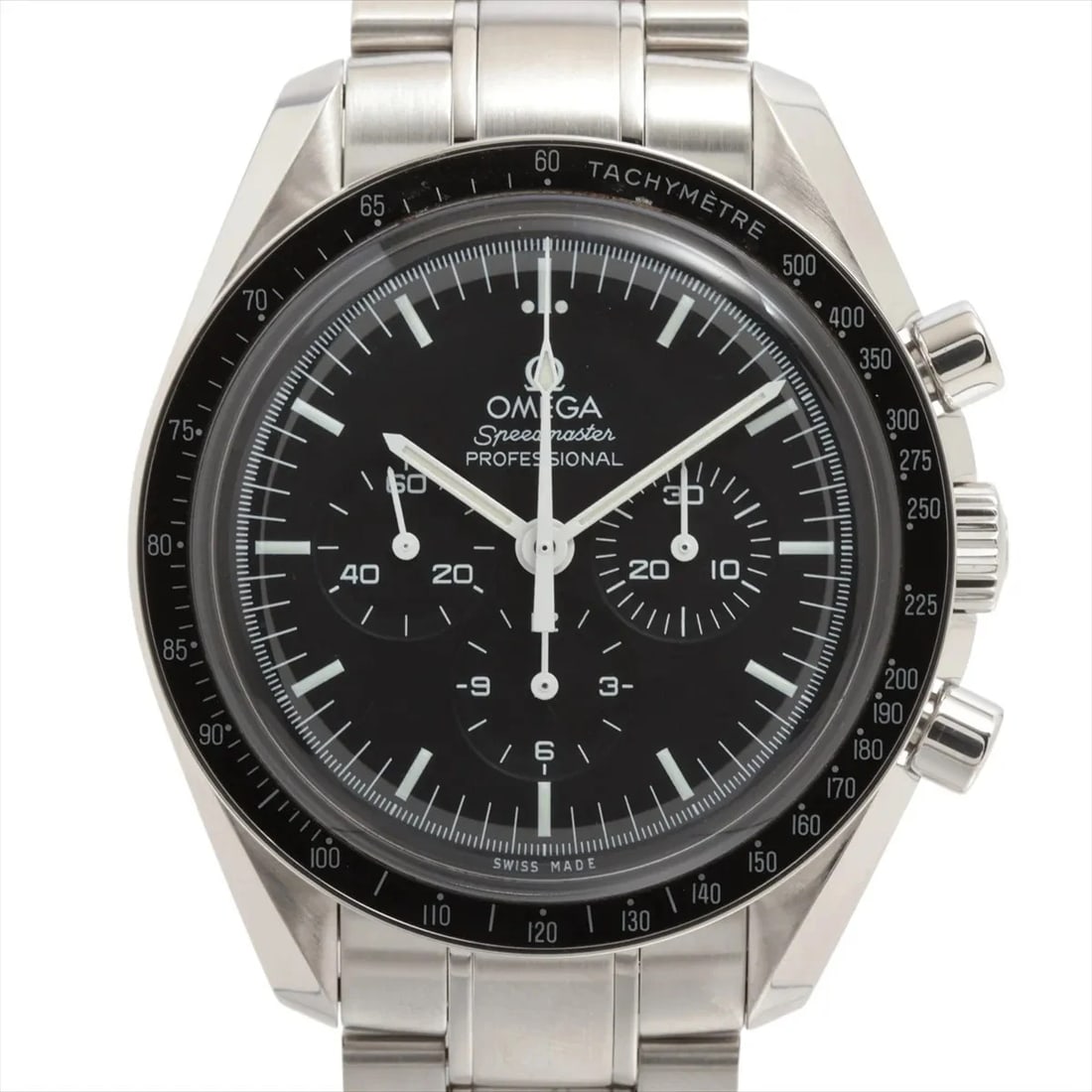 OMEGA SPEEDMASTER MOONWATCH SS BLACK DIAL, WATCH (1 of 4)