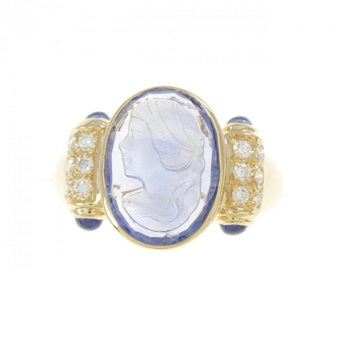 K18YG SAPPHIRE RING - 2
