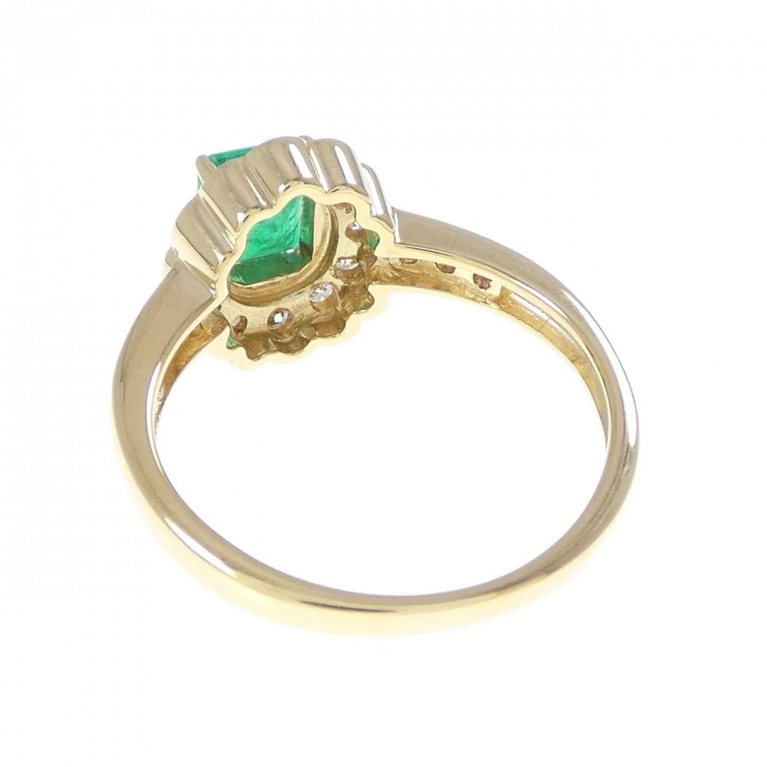 K18YG EMERALD RING - 3
