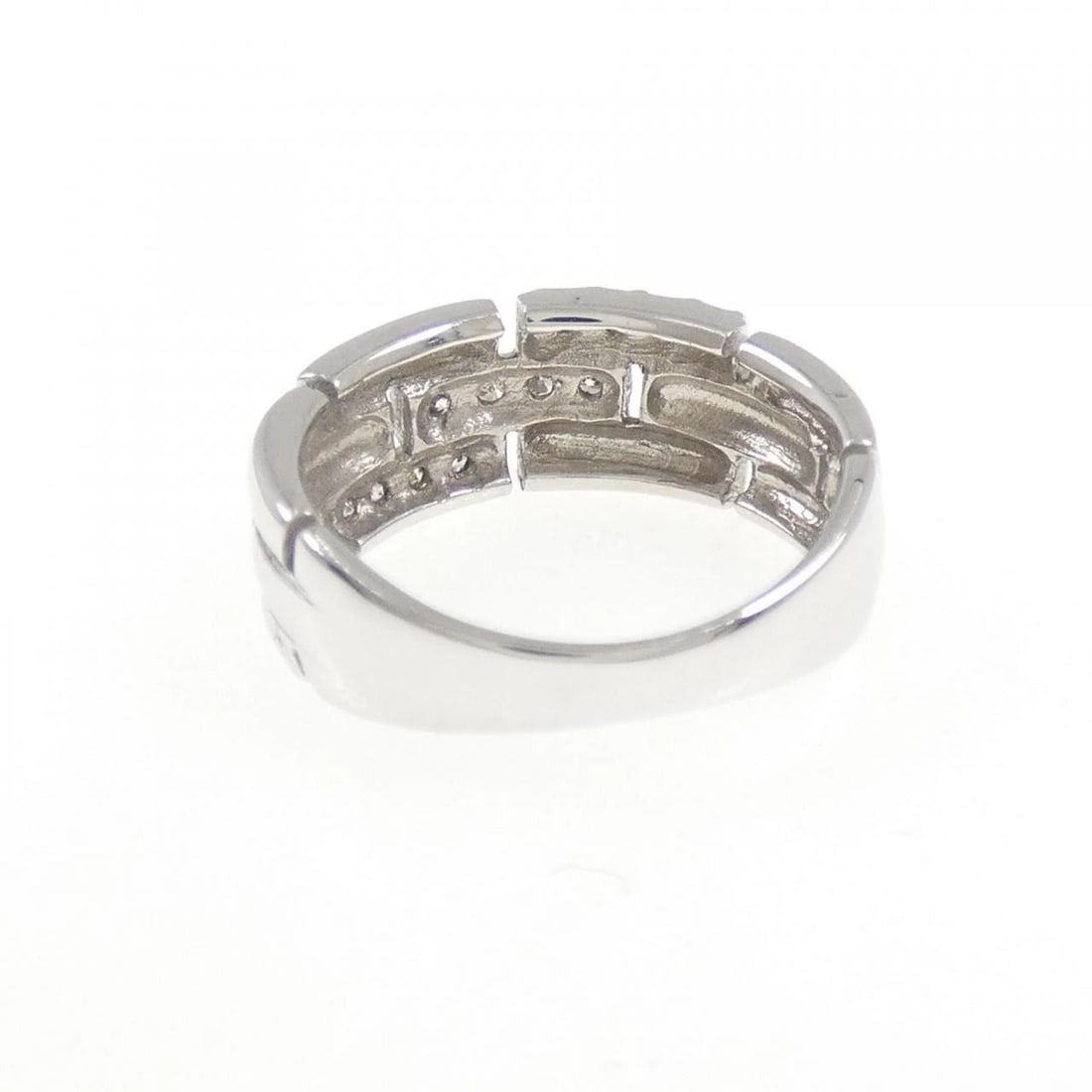 K18WG DIAMOND PINKY RING - 3