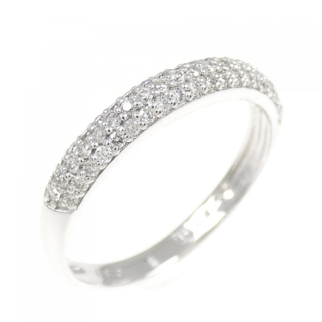K18WG DIAMOND RING: K18WG Diamond Ring Brand: Unbranded Type/Style: Diamond Ring Material: 18k White Gold, Main Stone/Creation Natural Color: White Gold Size: US 6 1/2 Accessories: None Accessories Notice: When