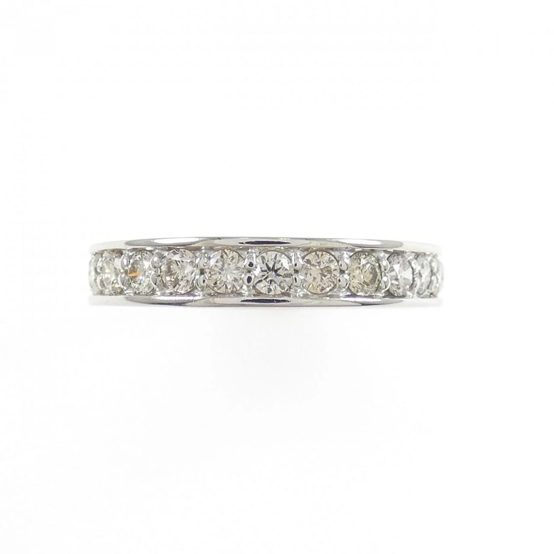 PT900 HALF ETERNITY DIAMOND RING - 2