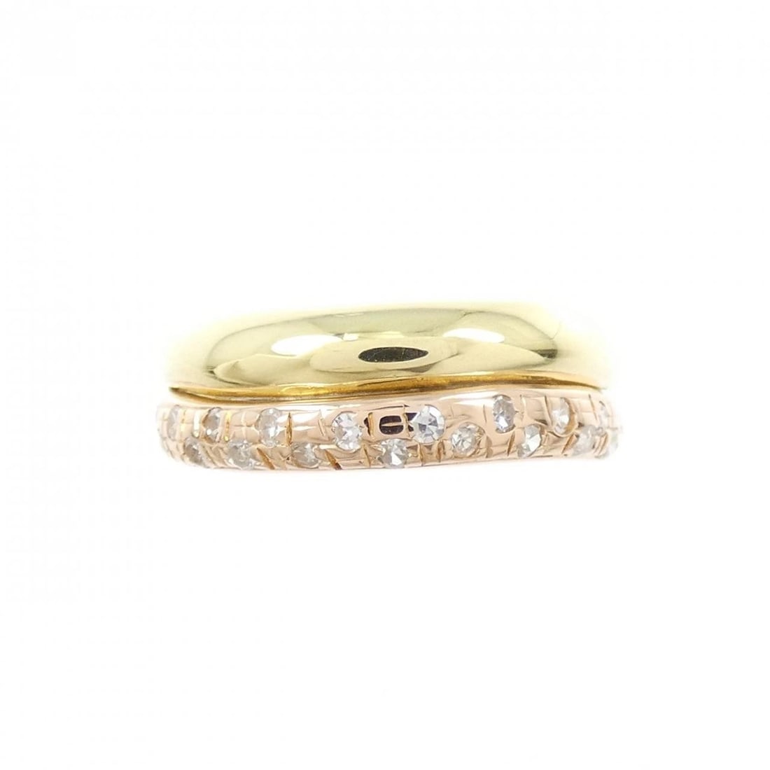 K18YG/K18PG DIAMOND RING - 2
