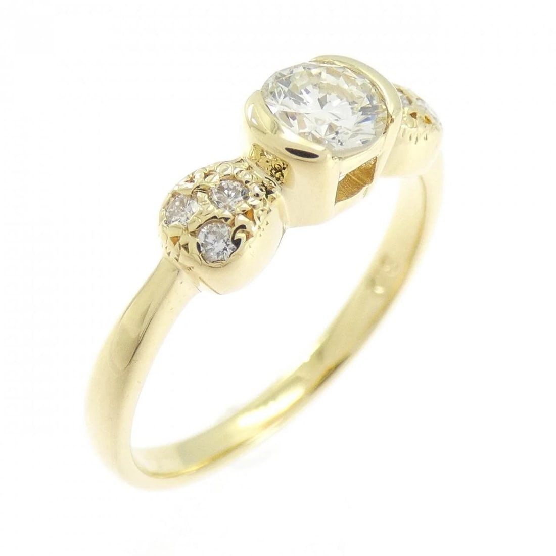 K18YG DIAMOND RING: K18YG Diamond Ring Brand: Unbranded Type/Style: Diamond Ring Material: 18K Yellow Gold, Main Stone/Creation Natural Color: Yellow Gold Size: US 5 Accessories: None Accessories Notice: When purchasing