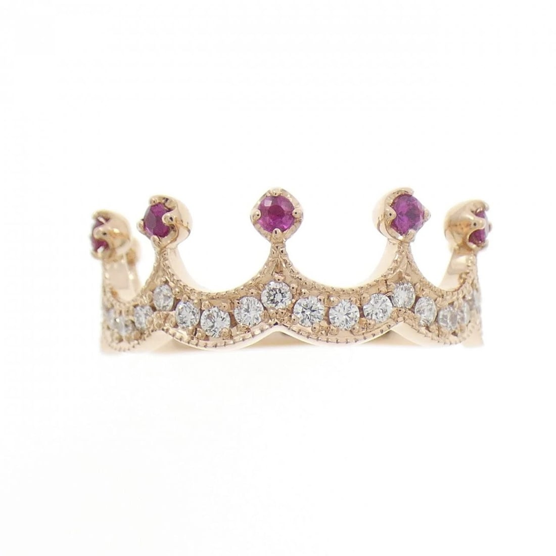 K18PG CROWN RUBY RING - 2