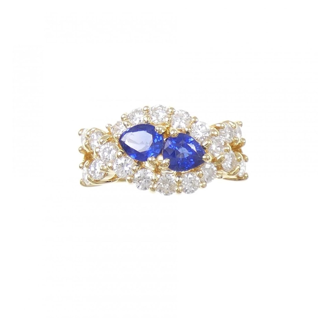 K18YG SAPPHIRE RING - 2