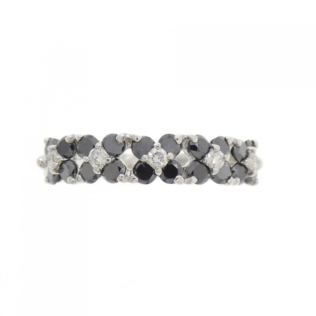 K18WG DIAMOND RING - 2