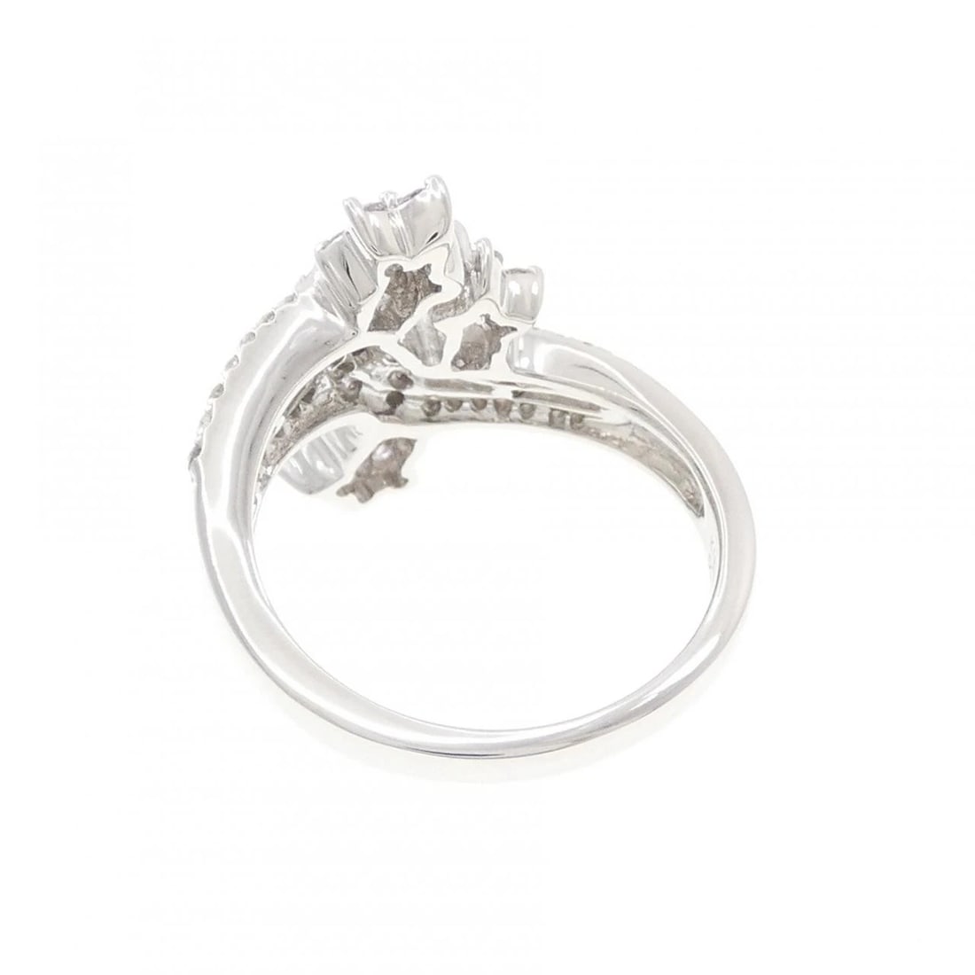 K18WG STAR DIAMOND RING - 3