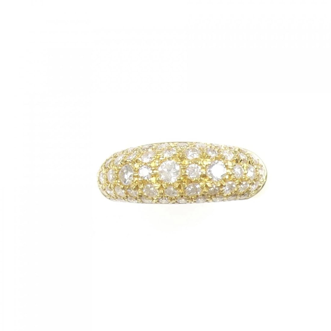 K18YG PAVE DIAMOND RING - 2