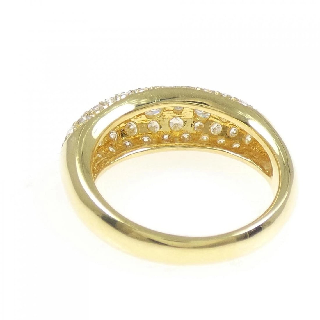 K18YG PAVE DIAMOND RING - 3