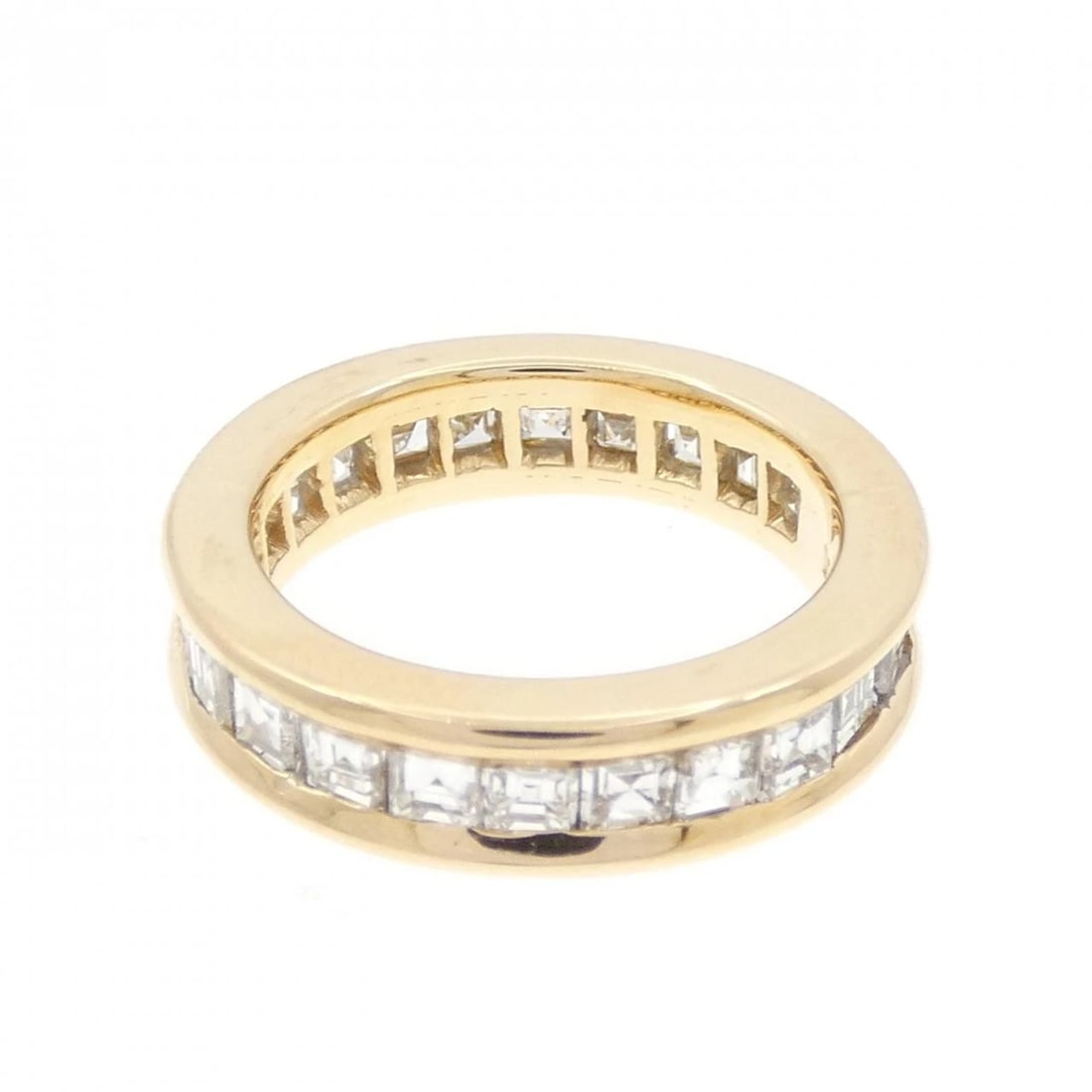 K18YG FULL ETERNITY DIAMOND RING - 2